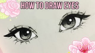 How to Draw Eyes ♡  by Christina Lorre [upl. by Leddy]