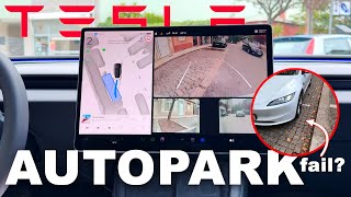 Is TESLA Autopark any good  Testing 12 different parking scenarios in my Model 3 2024 [upl. by Rtoip]