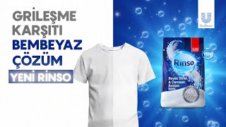 Grileşme Karşıtı Bembeyaz Çözüm Yeni Rinso Beyaz Sirke ve Çamaşır Sodası [upl. by Scrivings]