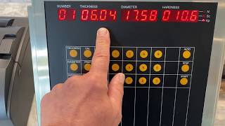 PharmaTest PTB511 Tablet Hardness Thickness amp Length Tester  Oblong Tablet Demonstration [upl. by Wilburn]