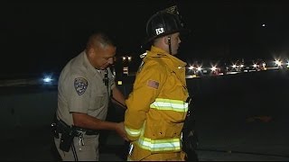 CHP officer handcuffs Chula Vista Firefighter caught on camera by CBS 8 [upl. by Alessig]