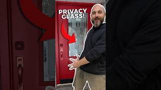 Easy Fix to Privacy Glass For Front Door [upl. by Niltiak]