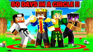 100 Days But YOU CANT LEAVE THE CIRCLE In Minecraft 😰 [upl. by Imik227]