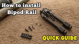 How to Install a Bipod Picatinny Rail Mount  StepbyStep [upl. by Llert338]