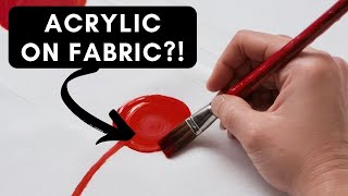 Can ACRYLIC Paint Be Used on FABRIC  👕👗  Setting amp Washing  Part 2 [upl. by Shatzer253]