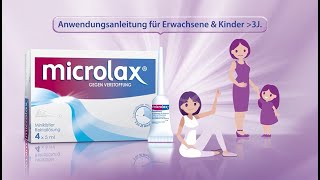 Microlax® Anwendung für Erwachsene amp Kinder ab 3 J [upl. by Griffis]