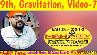 Class 9  Gravitation  Video 7 [upl. by Heriberto]