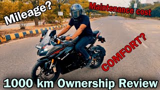 Apache RR 310 Bs 6 2023 Ownership Review After 1000 Km [upl. by Oirasec]