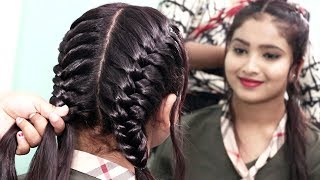 two side fish braided hairstyle for girls  hair style girls  trendy hairstyles 2020 [upl. by Erdne]