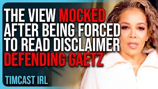 The View MOCKED After Being FORCED To Read Legal Disclaimer Defending Matt Gaetz [upl. by Solokin]