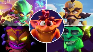 Crash Bandicoot 4 Its About Time  All Bosses [upl. by Sivaj]