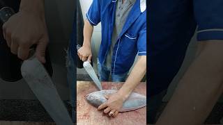 Cleaning Amberjack for the customer fish shortsvideo cuttingfish [upl. by Alebasi701]