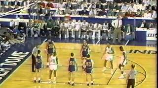 1990 Indiana High School Basketball Final Entire 4th Quarter Damon Bailey [upl. by Aray]