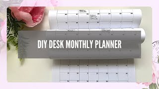 DIY DESK PLANNER  MONTHLY CALENDAR [upl. by Ahsikal567]