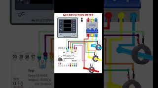 Three phase multi meter connection CT connection [upl. by Anek]