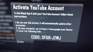 How to link YouTube to black ops 2 [upl. by Pru]