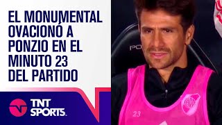 ¡TODO EL MONUMENTAL 🏟 OVACIONÓ A LEO PONZIO EN EL MINUTO 23 DEL PARTIDO 👏 [upl. by Arney849]