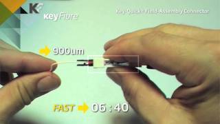 Conector prepulido de fibra óptica SC UPC amp SC APC KeyQuick® [upl. by Hurst]