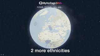 MyHeritage DNA results for my Grandad Cypriot Greek Italian Turkish [upl. by Nitsej]