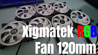 Xigmatek RGB Fan 120mm Demo Light Effects [upl. by Nicolette]