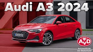 Neuer Audi A3 2024 Gründliche Modellpflege und innovative Features  AvD Fahrberichte [upl. by Anisah864]