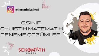 OKULİSTİK 6SINIF MATEMATİK 3DENEME ÇÖZÜMLERİ 2023 [upl. by Nahtam]