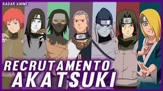 COMO OS MEMBROS DA AKATSUKI FORAM RECRUTADOS  A CRIAÇÃO DA AKATSUKI EM NARUTO [upl. by Derzon]