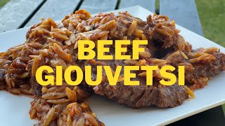 HOW TO MAKE BEEF GIOUVETSI  therealgreekchef [upl. by Philippa]