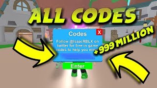 ALL MINING SIMULATOR CODES 2018 [upl. by Birgit]