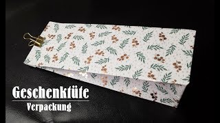 Geschenkverpackung  Tüte  Beutel  Tutorial [upl. by Recor]