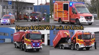 Neues WLF Löschzug amp mehr  Aufsatteln ABLösch  Einsatzfahrten Berufsfeuerwehr DessauRoßlau [upl. by Dinse]