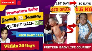 premature baby weight gain  preterm baby life journey  Delivery in 28 weeks Pushpatoppoofficial [upl. by Sinylg]