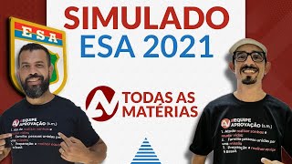 SIMULADO ESA 2021 NOVO PADRÃO 🔰  VOCÊ PRECISA ASSISTIR🔥💥 [upl. by Bertila]