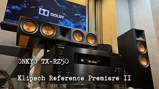 ONKYO TXRZ50  Klipsch Reference Premiere II  Test Dolby Atmos Demonstration Disc 2014 [upl. by Annadal]