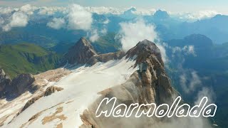 MARMOLADA DOLOMITS  CINEMATIC DRONE 4K [upl. by Osnofedli]