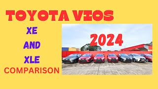 2024 Toyota Vios XE and XLE Comparison [upl. by Atilef432]