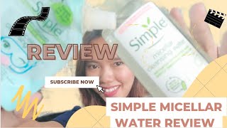 Simple Micellar Water Review  Micellar water for sensitive skin  Burmese [upl. by Ode]