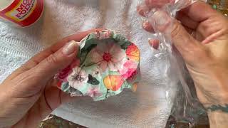 How to decoupage shells [upl. by Sirred]