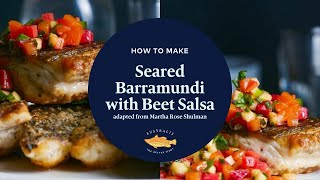 How to Make Seared Barramundi with Beet Salsa [upl. by Vokaay]