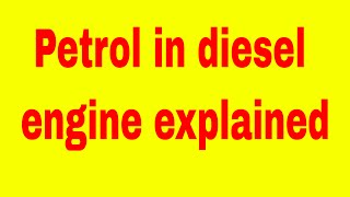 petrol in diesel engine what happens  what happens if we put petrol in diesel engine [upl. by Devin]