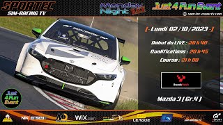 SPORTEC SimRacing TV  MONDAY NIGHT RACE by JUST 4 FUN EVENT [upl. by Taub]