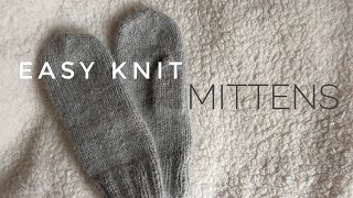 Easy Knit Mittens Tutorial  Fouetté Knit  DIY [upl. by Caryn859]