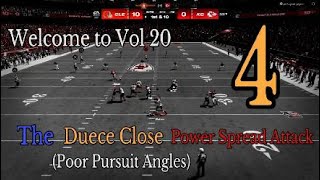 Poor Pursuit Angles Deuce Close Power Spread Attack Madden [upl. by Bethina597]