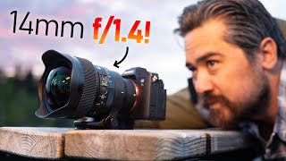 Sigma 14mm f14 Review A Nocturnal MONSTER [upl. by Eetak914]