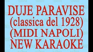 Duje paravise midi Napoli  New Karaoke  Antologia della canzone napoletana [upl. by Lamp]