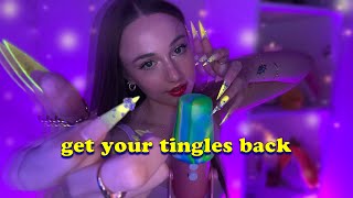 CLICK to get your TINGLES BACK ☆💫 unpredictable  delayed ASMR to CURE ur tingle immunity ☆💫😴 [upl. by Xonk]