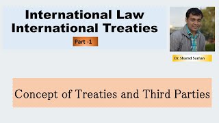 International Law1  International Treaties  Concept of Treaties and Third Parties [upl. by Noiwtna]