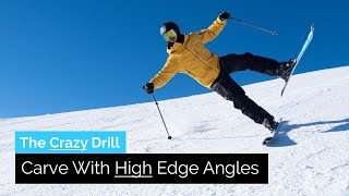 A Crazy Ski Drill to Carve With High Edge Angles  Drill Bits [upl. by Atterual]