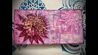 Bloom  Art Journal Page [upl. by Quartis]