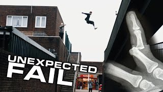 Rare Parkour Freak Accident 🇬🇧 [upl. by Janos]